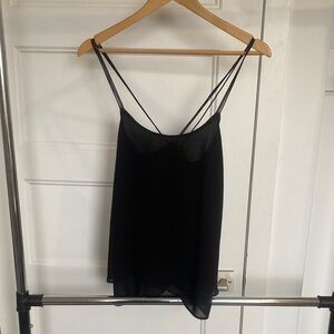 twik Black Double-Strap Slip Cami Top